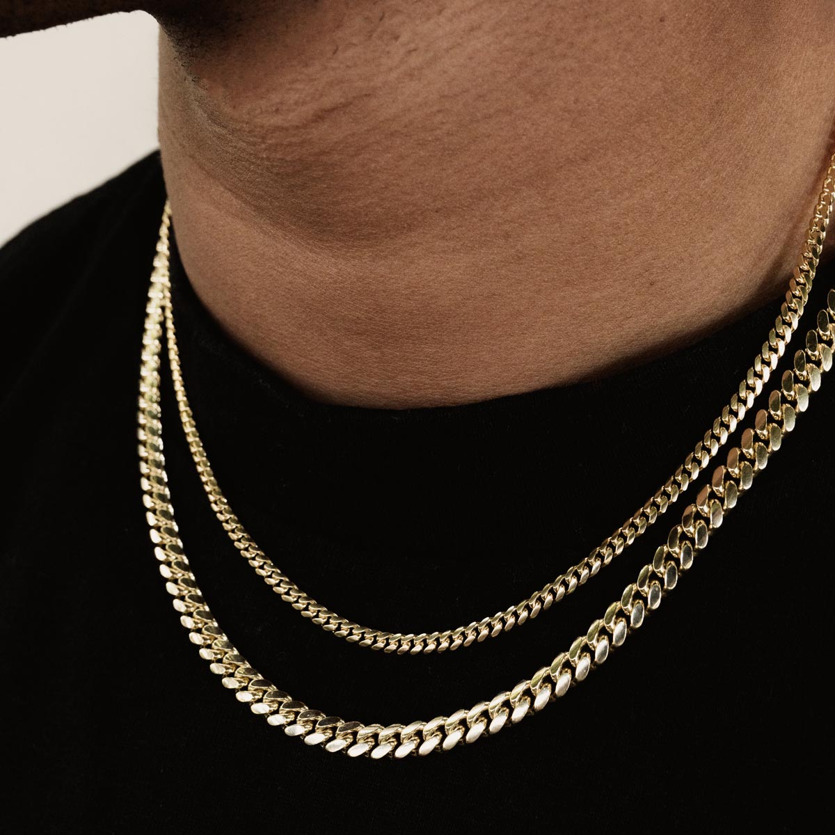 Fern Metal Curb Chain Necklace in 18k Gold Vermeil