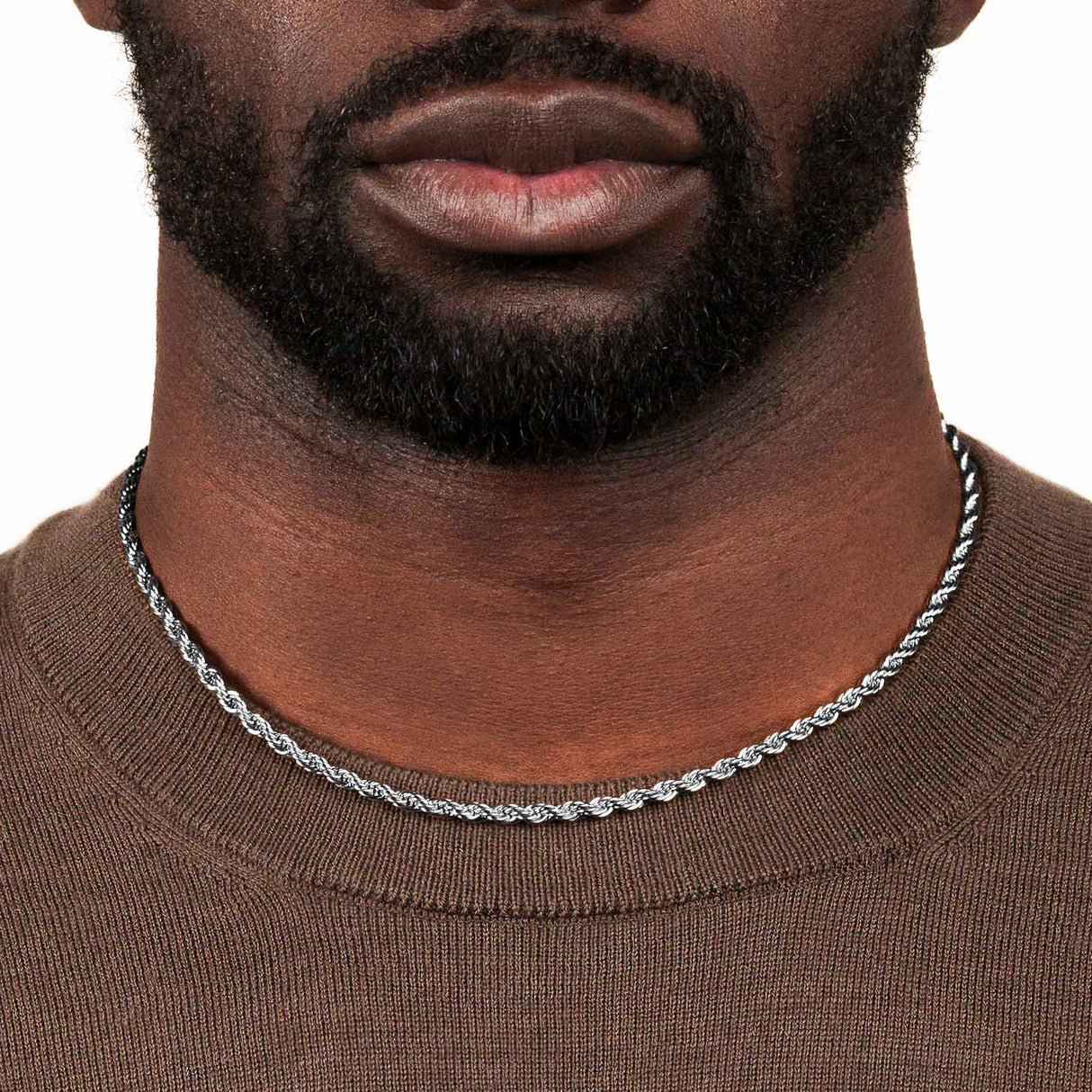 Rope Chain White Gold 4mm