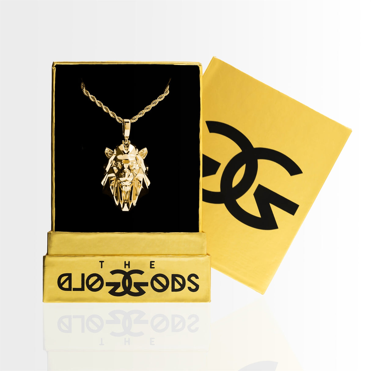 Analyzing image 18k-Gold-Plated-Lion-Pendant-with-4mm-Rope-Chain-22inch-The-Gold-Gods-Mens-Jewelry-in-box