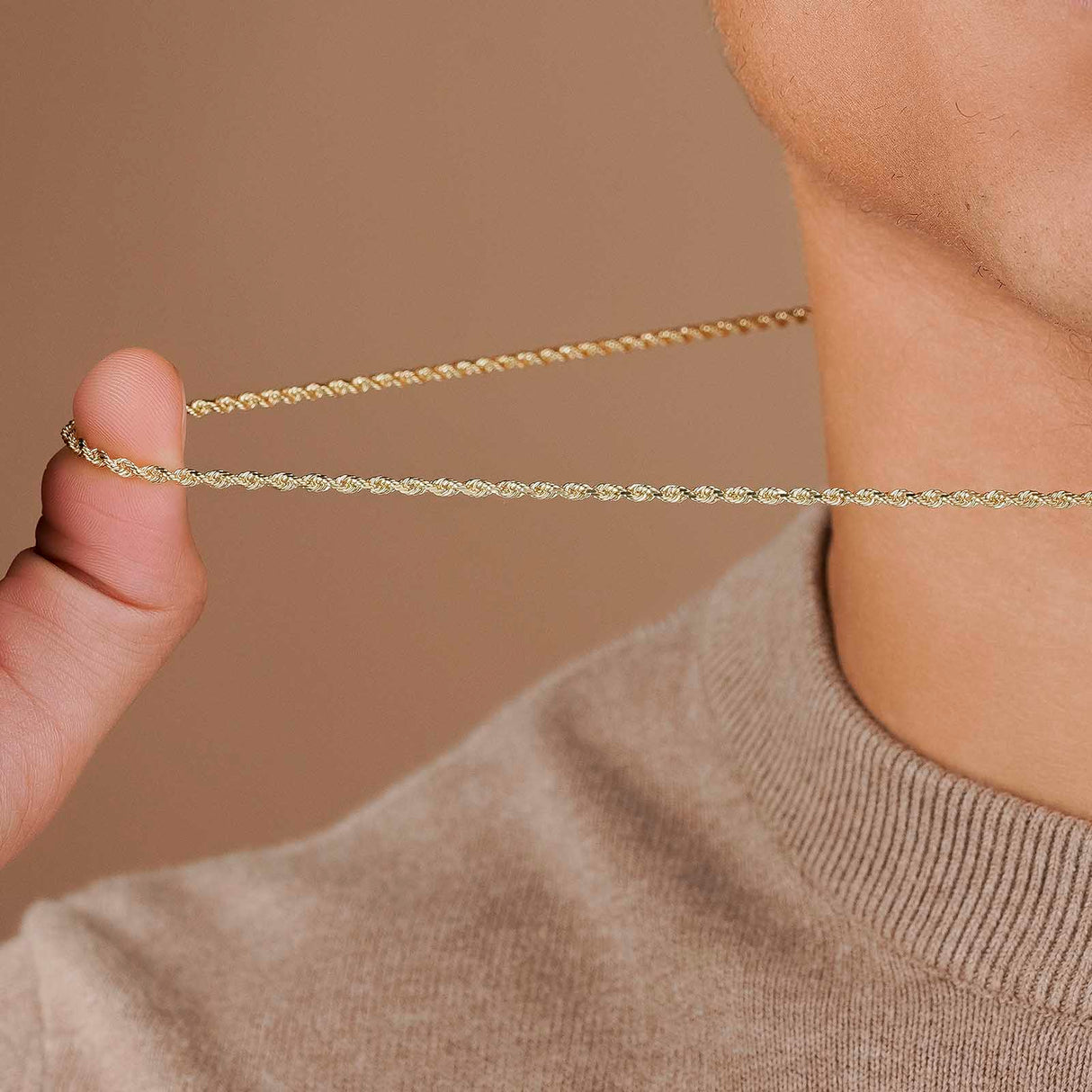 Italian Vermeil Rope Chain