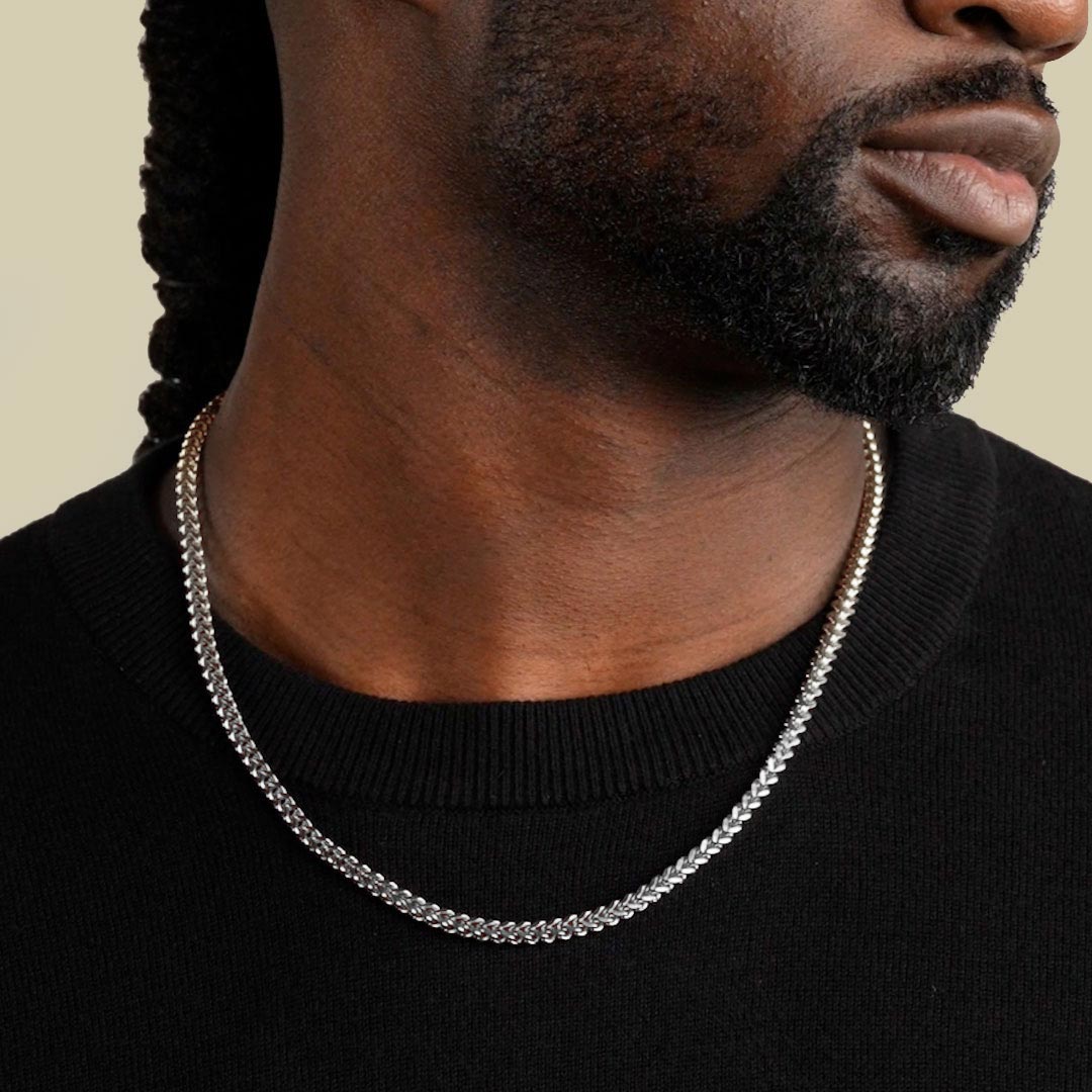 Franco White Gold Chain 4mm The Gold Gods 22 inch