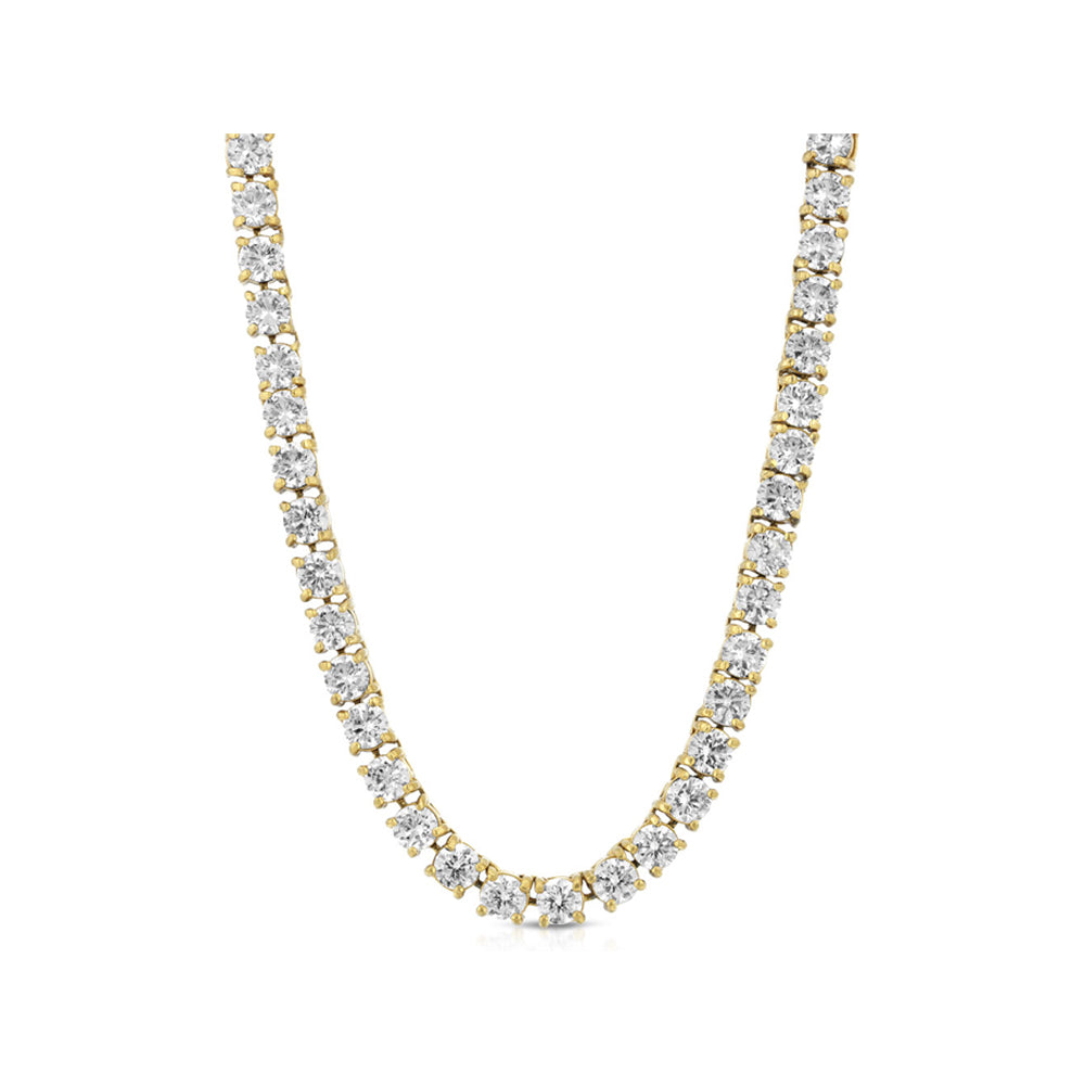 Gold Diamond Tennis Chain 3MM The Gold Gods Men's Jewelry