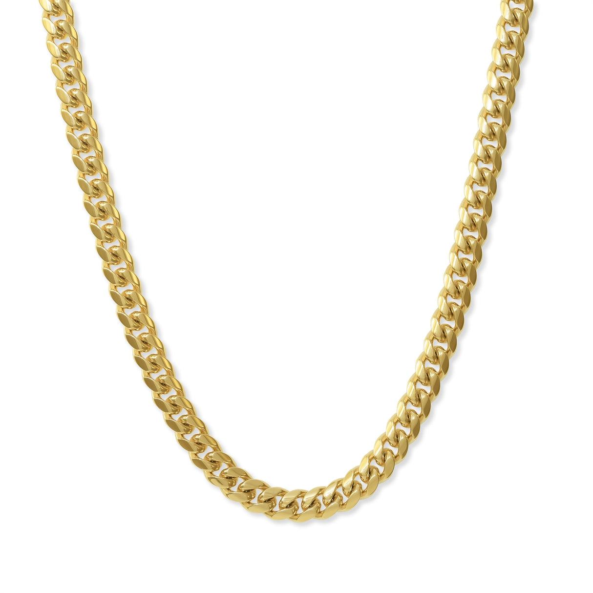 GoldPlated14mmMiamiCubanLinkNecklaceTheGoldGodsMensJewlery
