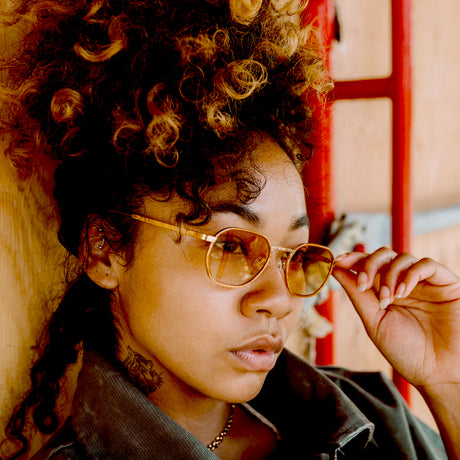 Hermos Women's Sunglasses The Gold Goddes