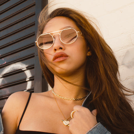 WOMEN'S LUMINARIES SUNGLASSES THE GOLD GODDESS