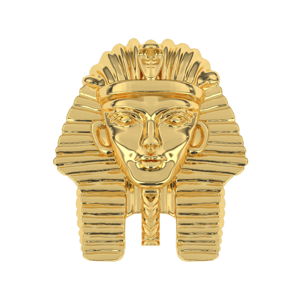Pharaoh Head Gold Ring