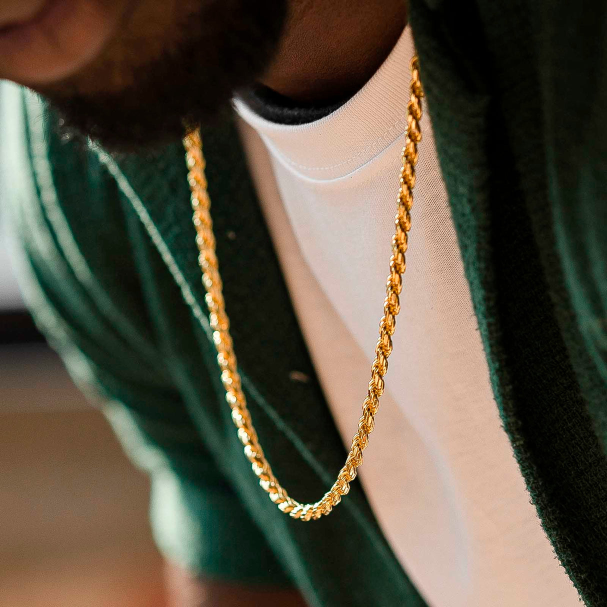 Italian Vermeil Rope Chain