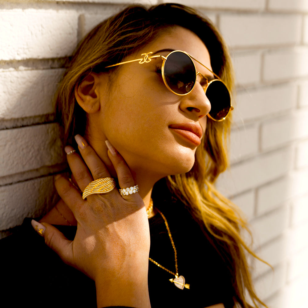 VISIONARIES Women's Sunglasses The Gold Goddess