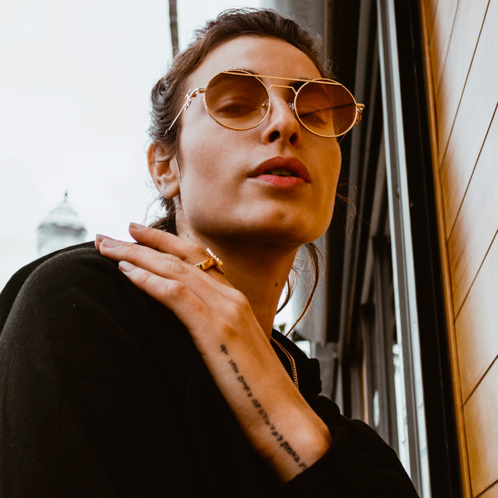 WOMEN'S LUMINARIES SUNGLASSES THE GOLD GODDESS