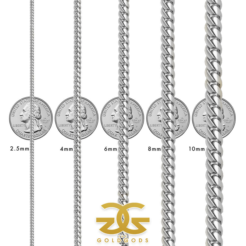 Silver Cuban Link Chain (4mm) .925 Sterling Silver