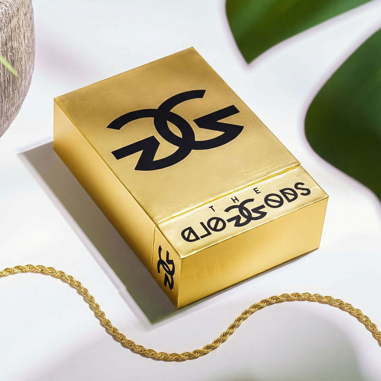 3mm Rope Chain with Gold Gods Packaging