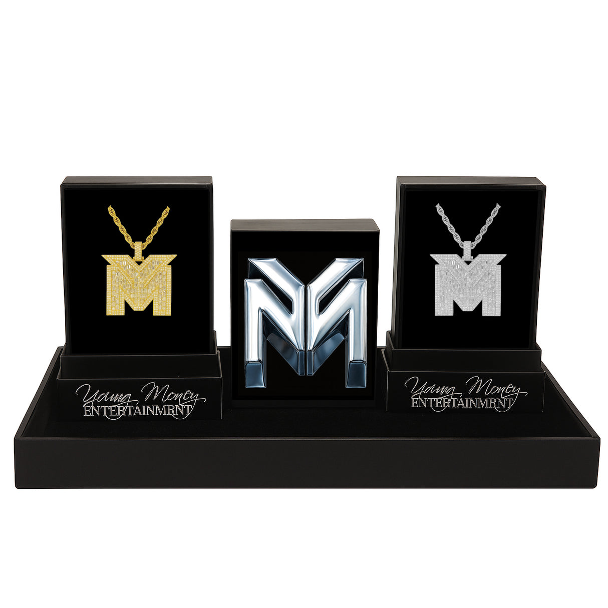 Gold Gods Young Money Logo Chain Packaging