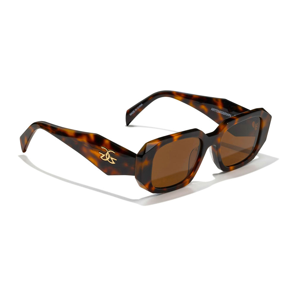 Artemis Brown Tortoise Sunglasses The Gold Gods 6