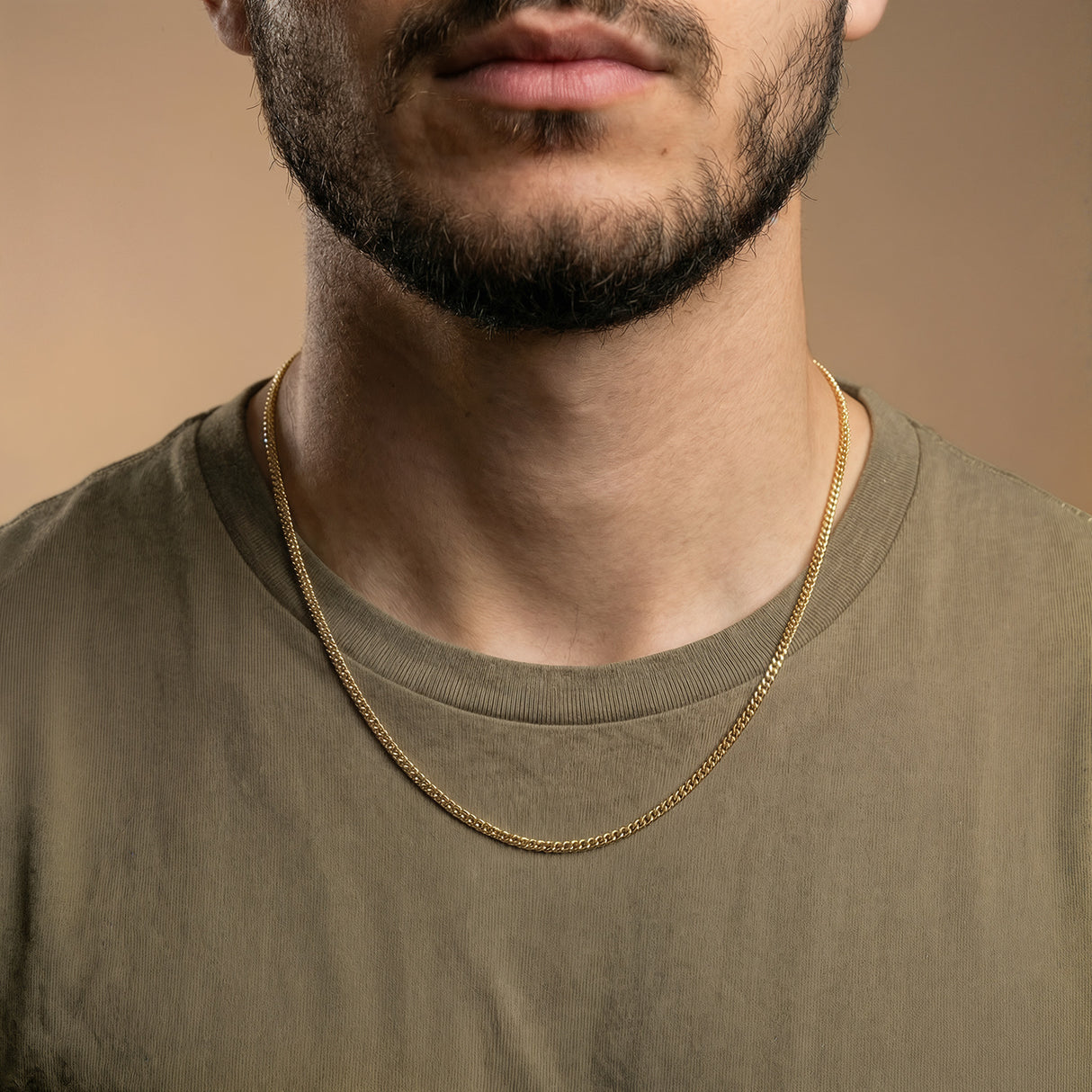 Men's Gold Chain - 14k Vermeil Cuban Link Chain - The Gold Gods - 2.5mm 20 inch