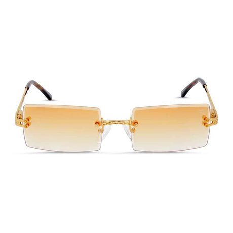 Helios Square Sunglasses The Gold Gods orange flash gradient