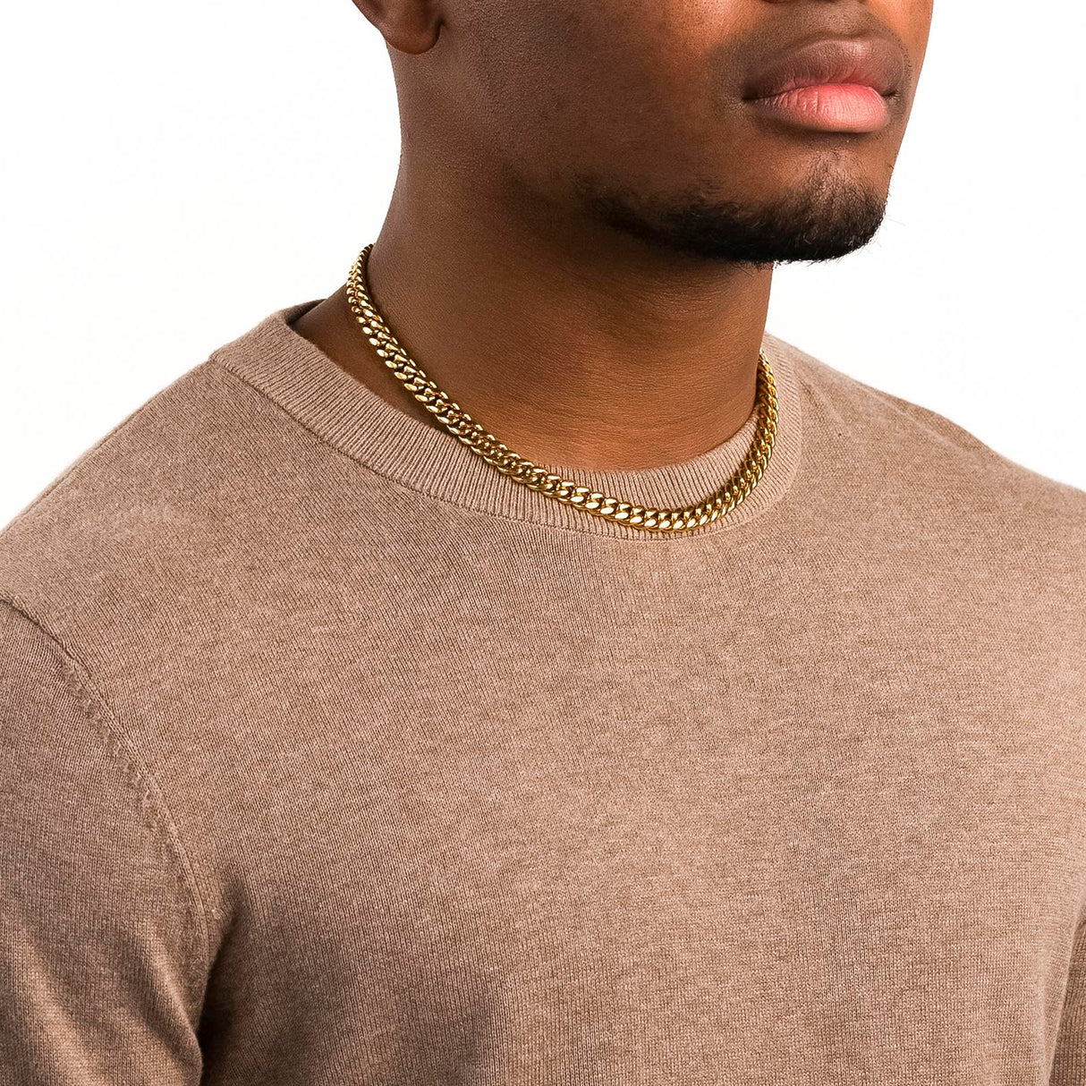 Men's Gold Chain - 8mm Miami Cuban Link - The Gold Gods - 18 inch 3