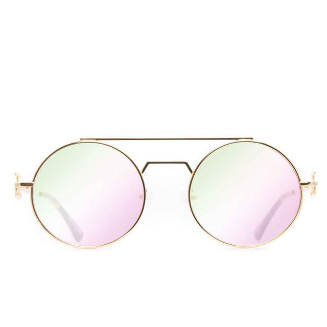 Visionaries Sunglasses The Gold Gods Crystal Multi Flash