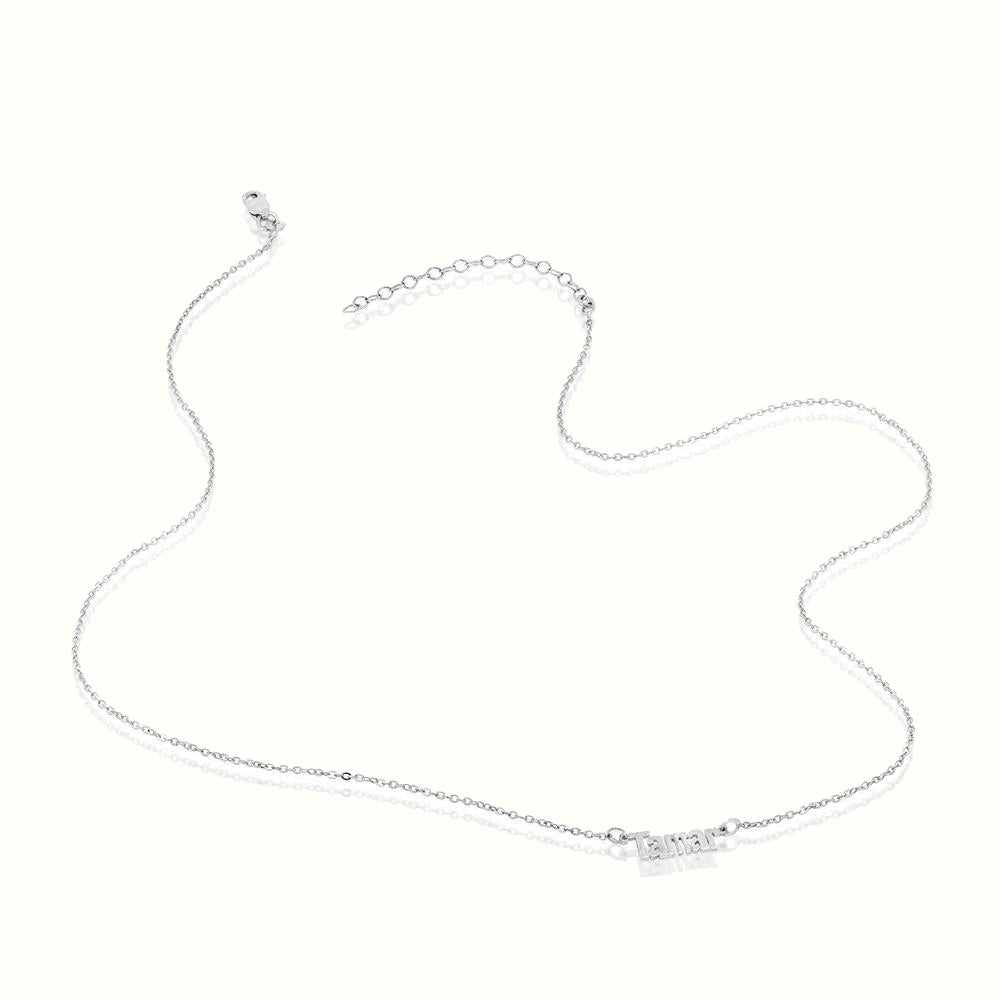 Women's Silver Custom Name Necklace The Gold Goddess Women’s Jewelry By The Gold Gods