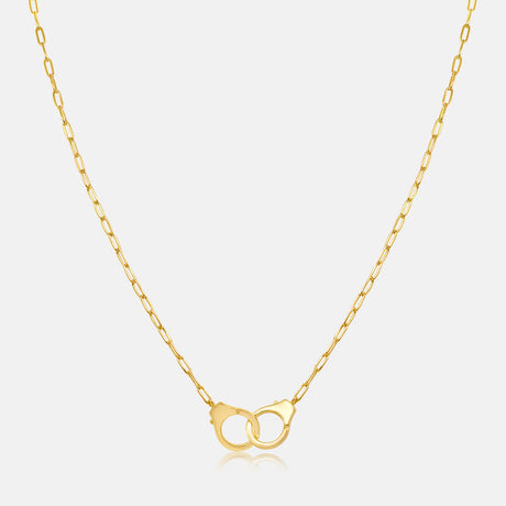 Women's Vermail Gold Handcuffs Necklace Pendant V2 The Gold Goddess Women’s Jewelry By The Gold Gods