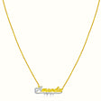 Women's Vermeil 2 Tone Diamond Custom Name Necklace Pendant The Gold Goddess Women’s Jewelry By The Gold Gods