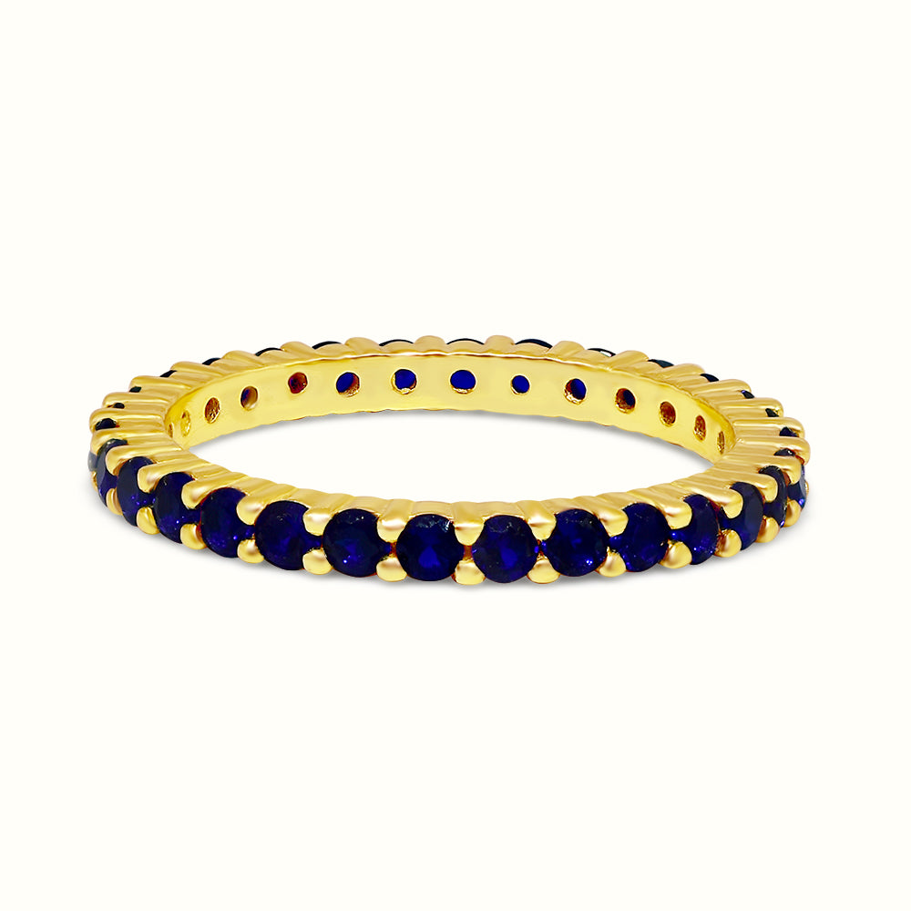Men's Vermeil Blue Diamond Ring