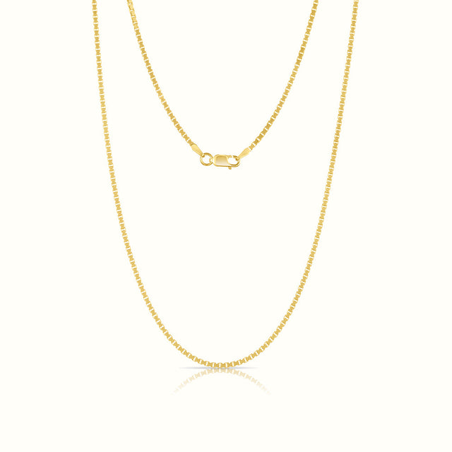 Women's Vermeil Box Chain The Gold Goddess Women’s Jewelry By The Gold Gods