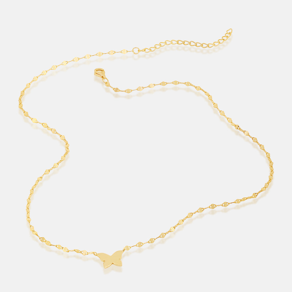 Women's Vermeil Butterfly Necklace Pendant The Gold Goddess Women’s Jewelry By The gold Gods