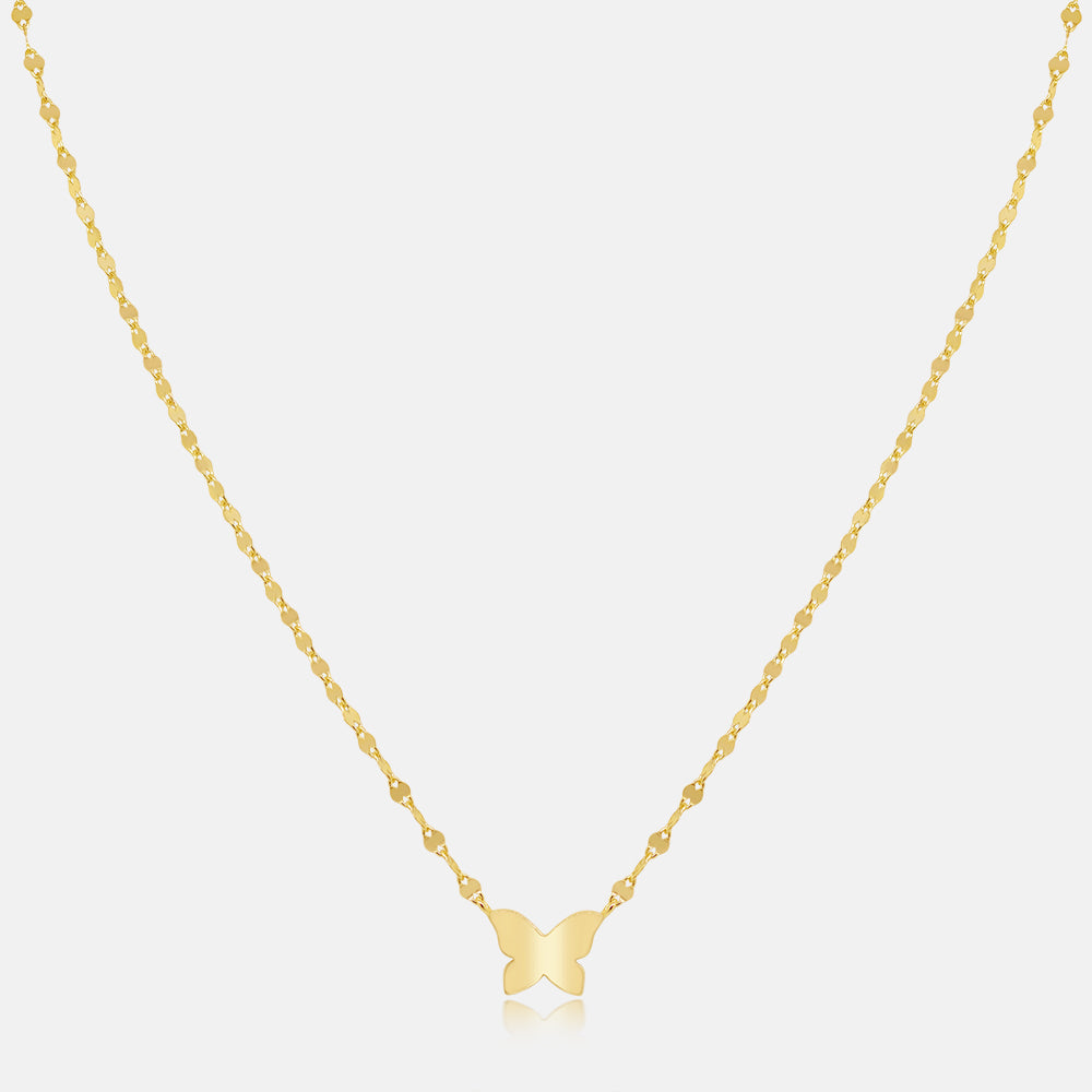 Women's Vermeil Butterfly Necklace Pendant The Gold Goddess Women’s Jewelry By The gold Gods