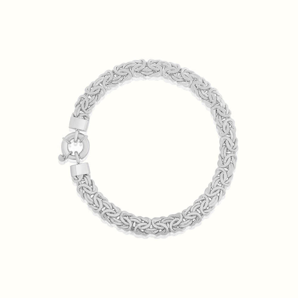 Women's Silver Byzantine Bracelet The Gold Goddess Women’s Jewelry By The Gold Gods