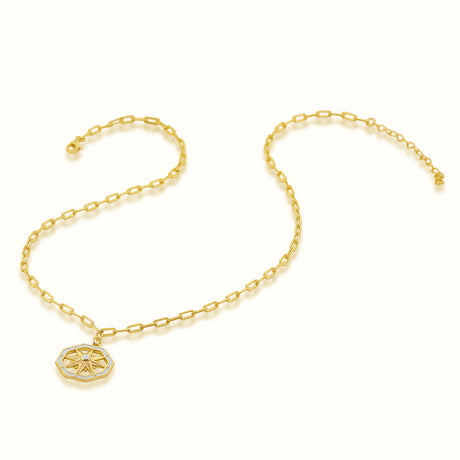 Women's Vermeil Core Diamond North Star Necklace Pendant The Gold Goddess Women’s Jewelry By The Gold Gods