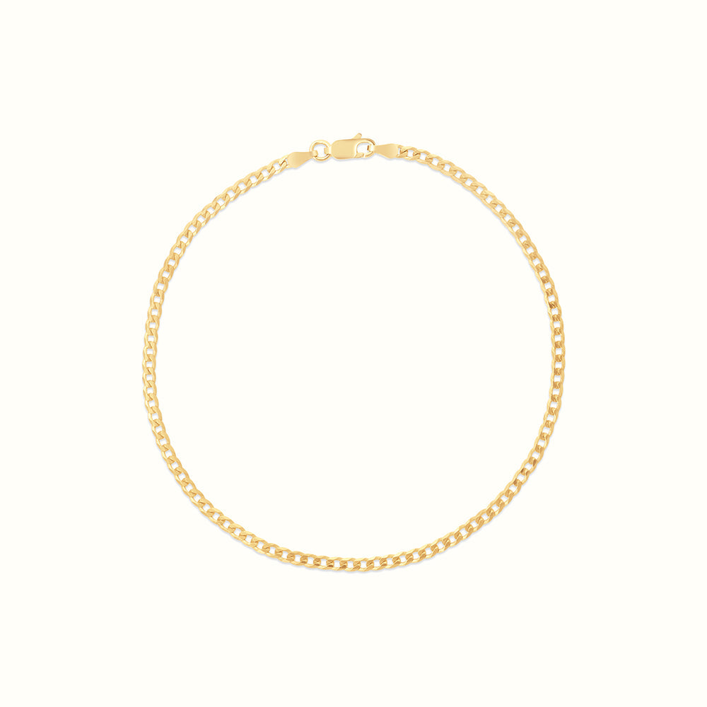 Women's Vermeil Cuban Anklet The Gold Goddess Women’s Jewelry By The Gold Gods