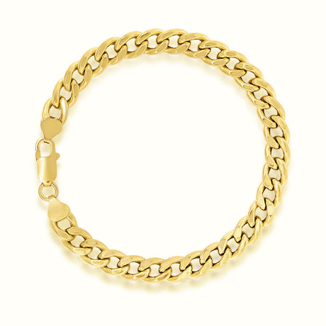 Women's Vermeil Cuban Link Bracelet 8mm The Gold Goddess Women’s Jewelry By The Gold Gods