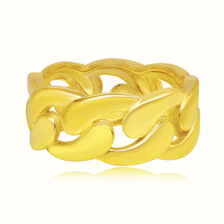 Women's Vermeil Cuban Ring The Gold Goddess Women’s Jewelry By The Gold Gods