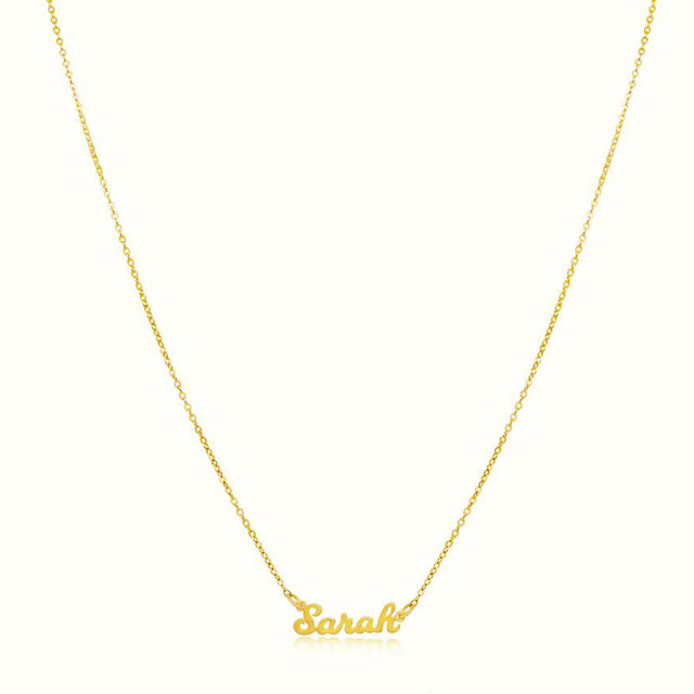 Women's Vermeil Custom Script Name Necklace The Gold Goddess Women’s Jewelry By The Gold Gods