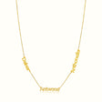 Women's Vermeil Custom Triple Name Necklace The Gold Goddess Women’s Jewelry By The Gold Gods