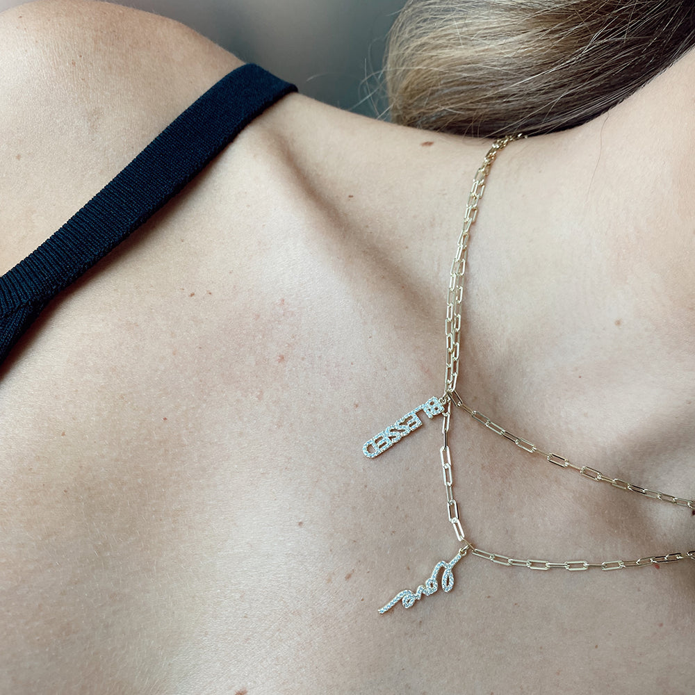 Women's Vermeil Diamond Blessed Necklace Pendant The Gold Goddess Women’s Jewelry By The Gold Gods