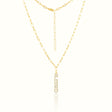 Women's Vermeil Diamond Blessed Necklace Pendant The Gold Goddess Women’s Jewelry By The Gold Gods