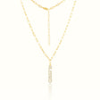 Women's Vermeil Diamond Blessed Necklace Pendant The Gold Goddess Women’s Jewelry By The Gold Gods