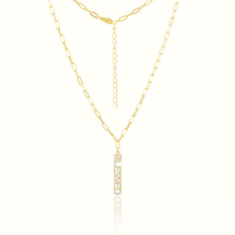 Women's Vermeil Diamond Blessed Necklace Pendant The Gold Goddess Women’s Jewelry By The Gold Gods