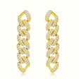 Women's Vermeil Diamond Cuban Earrings The Gold Goddess Women’s Jewelry By The Gold Gods