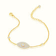 Women's Vermeil Diamond Evil Eye Bracelet The Gold Goddess Women’s Jewelry By The Gold Gods