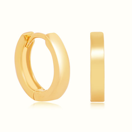 Women's Vermeil EE Small Hoop Earrings The Gold Goddess Women’s Jewelry By The Gold Gods