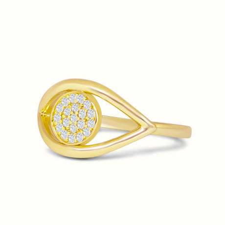 Women's Vermeil Evil Eye Diamond Ring The Gold Goddess Women’s Jewelry By The Gold Gods