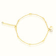 Women's Vermeil Gold & Diamond Hearts Anklet The Gold Goddess Women’s Jewelry By The Gold Gods