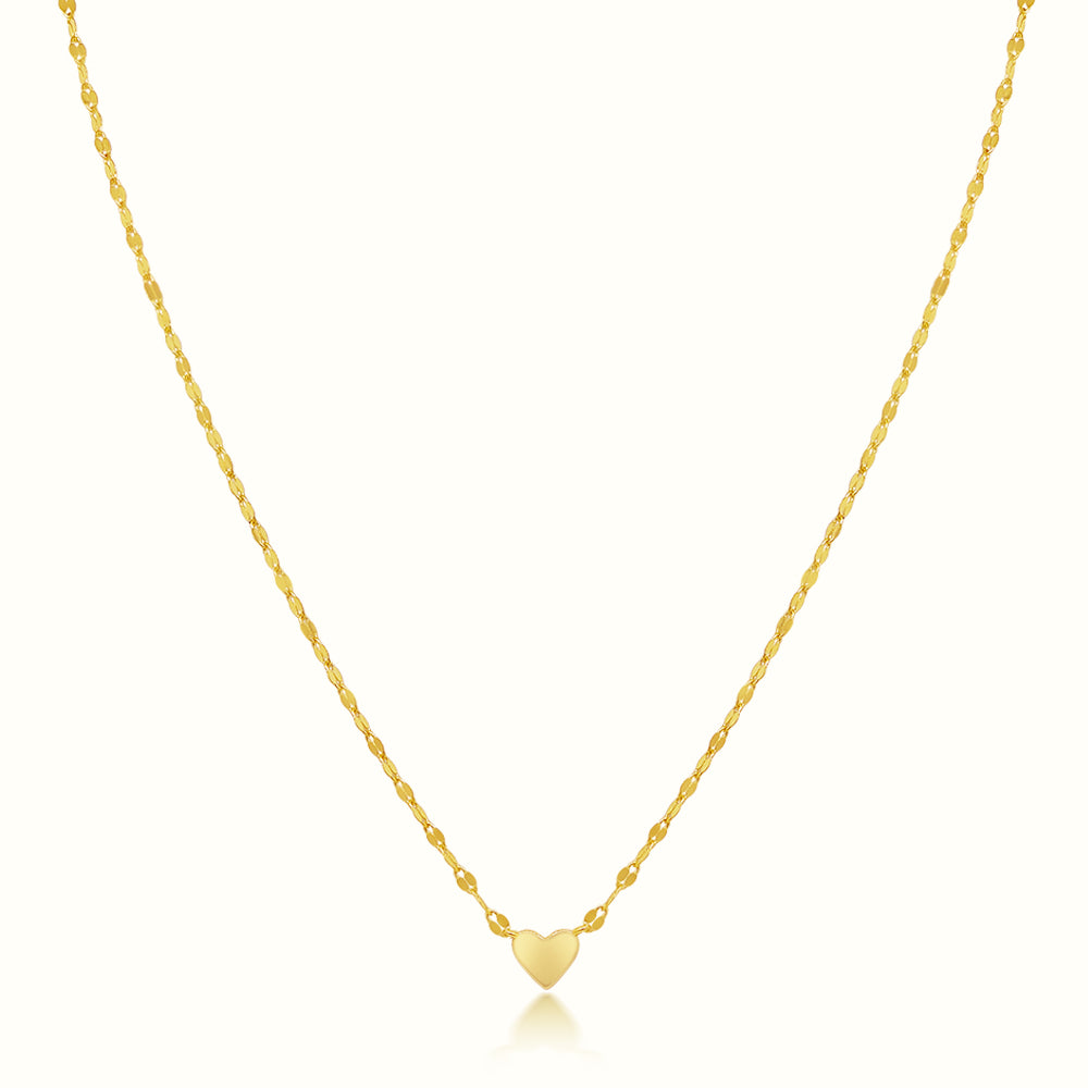 Women's Vermeil Heart Of Gold Necklace Pendant  The Gold Goddess Women’s Jewelry By The Gold Gods