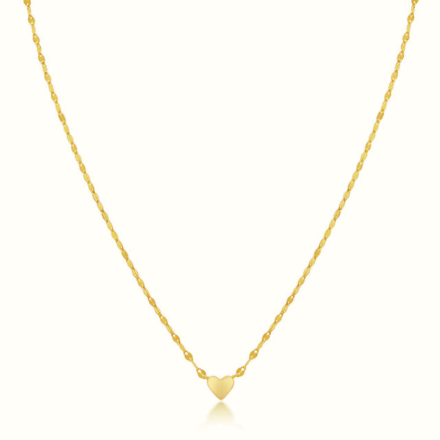 Women's Vermeil Heart Of Gold Necklace Pendant  The Gold Goddess Women’s Jewelry By The Gold Gods