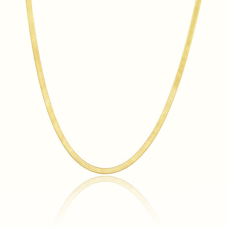 Women's Vermeil Herringbone Chain The Gold Goddess Women’s Jewelry By The Gold Gods