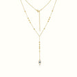 Women's Vermeil Layered Diamond Eye Necklace Pendant  The Gold Goddess Women’s Jewelry By The Gold Gods