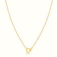 Women's Vermeil Linked Hearts Necklace Pendant The Gold Goddess Women’s Jewelry By The Gold Gods