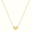 Women's Vermeil Mini Handcuffs Necklace Pendant The Gold Goddess Women’s Jewelry By The Gold Gods